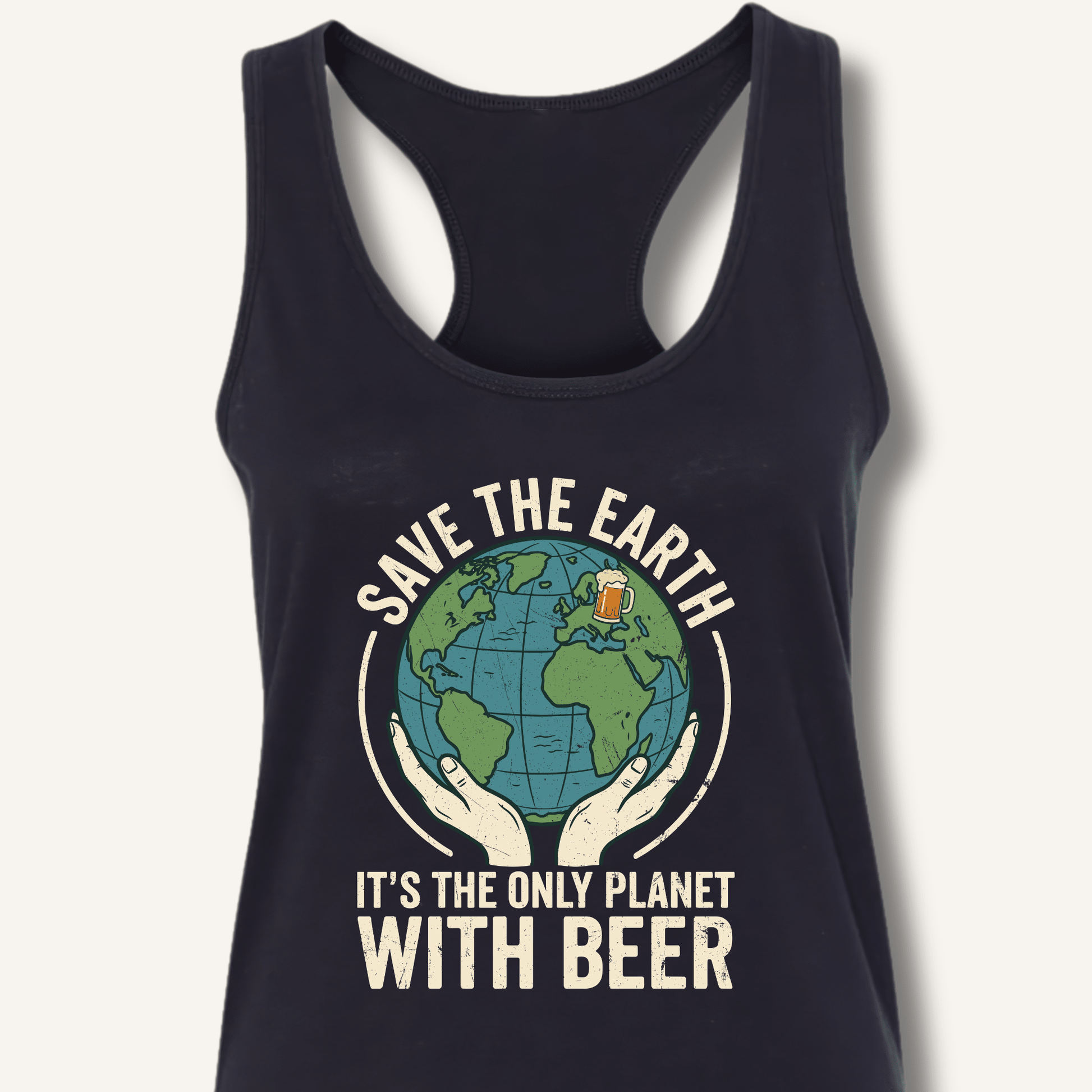 Save The Earth Racerback Tank - Sip & Shirt