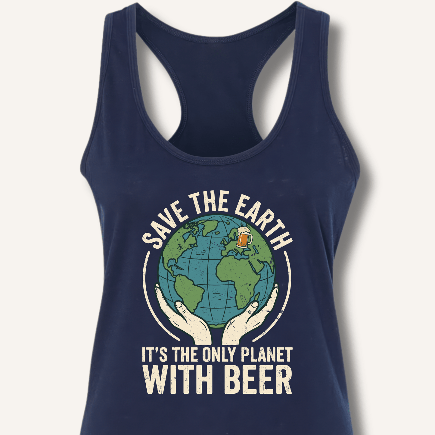 Save The Earth Racerback Tank - Sip & Shirt