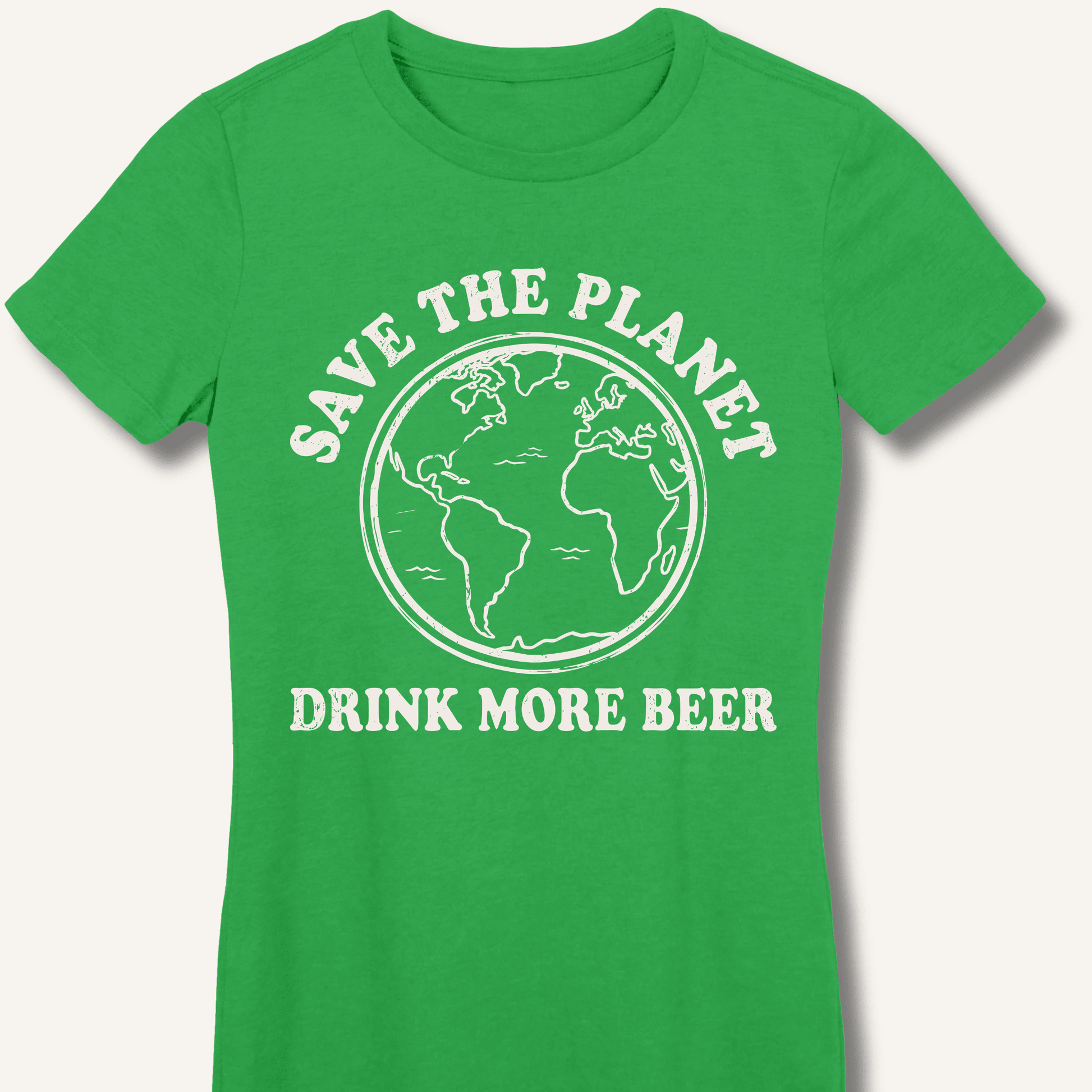 Save The Planet Fitted T-Shirt - Sip & Shirt