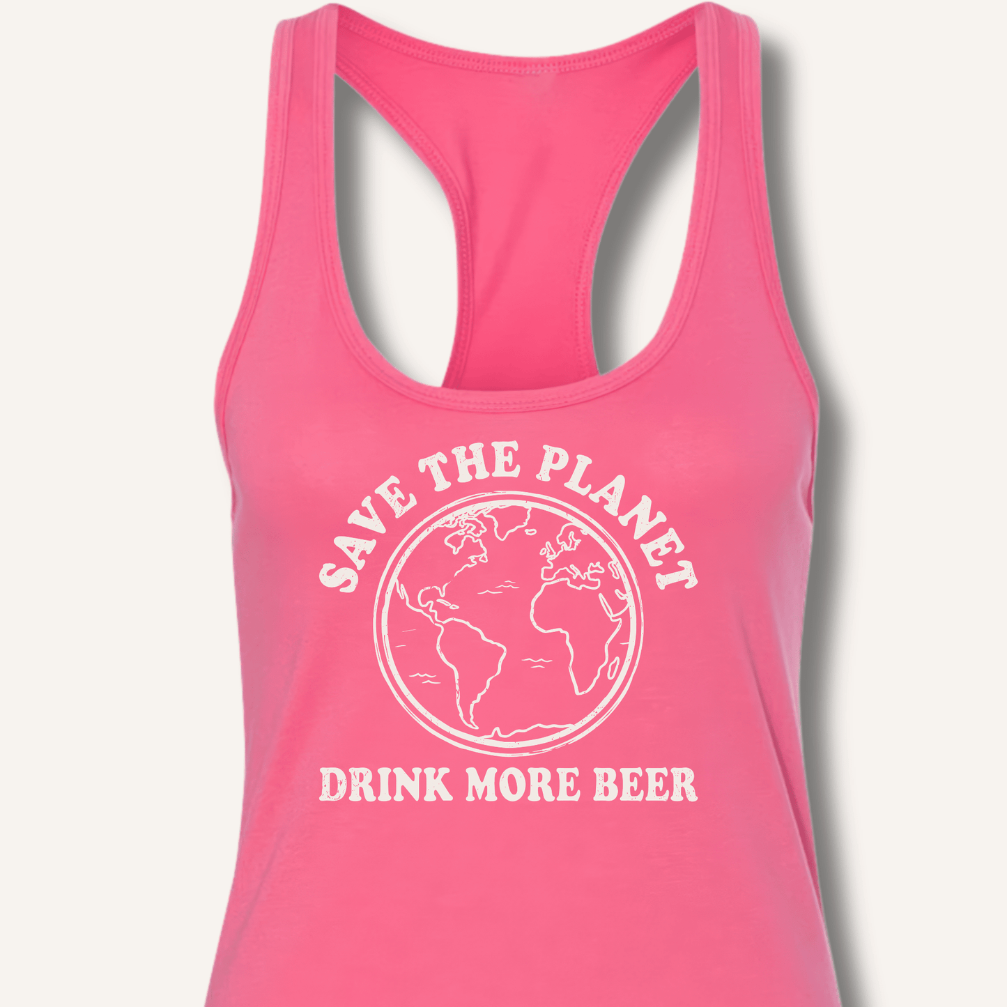 Save The Planet Racerback Tank - Sip & Shirt