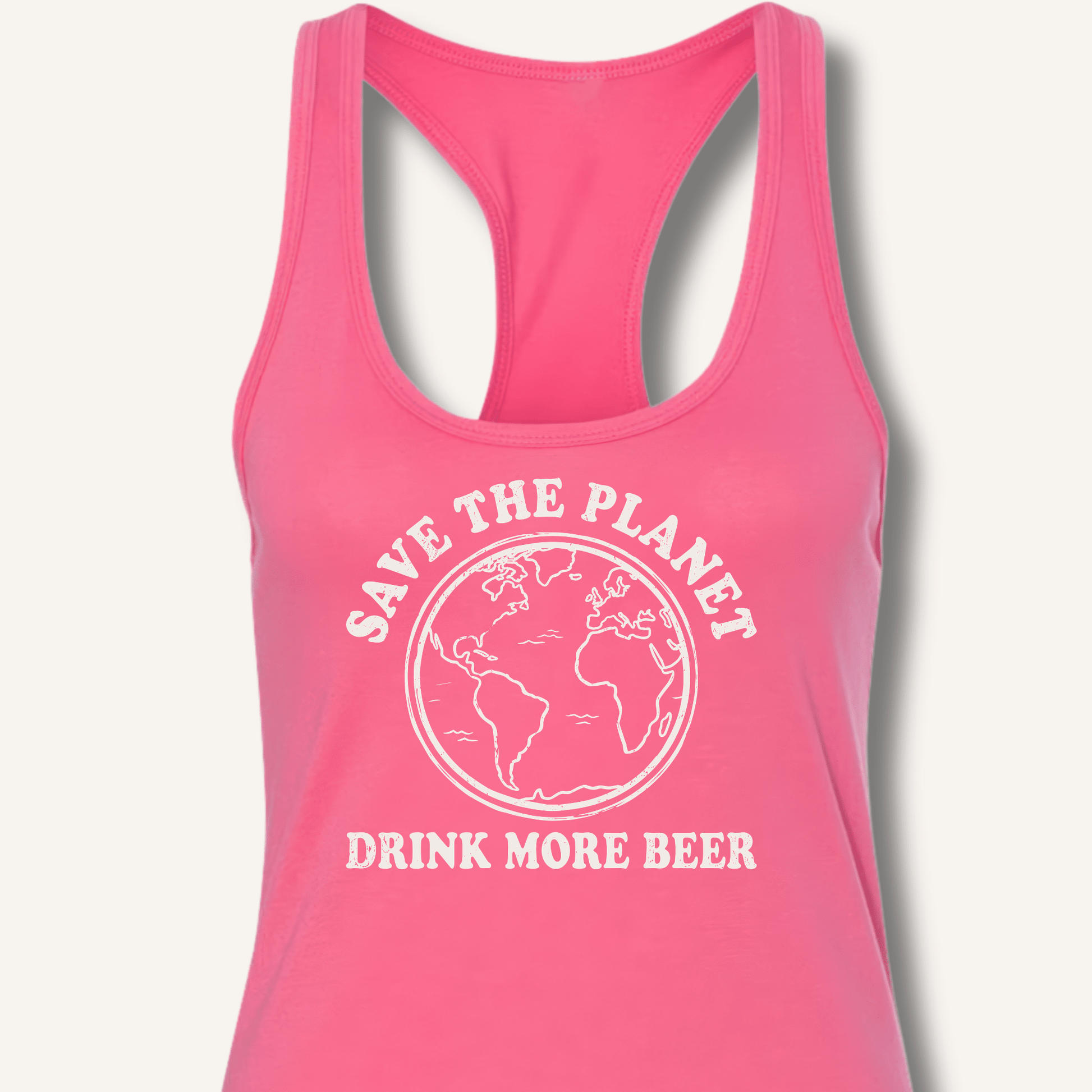 Save The Planet Racerback Tank - Sip & Shirt