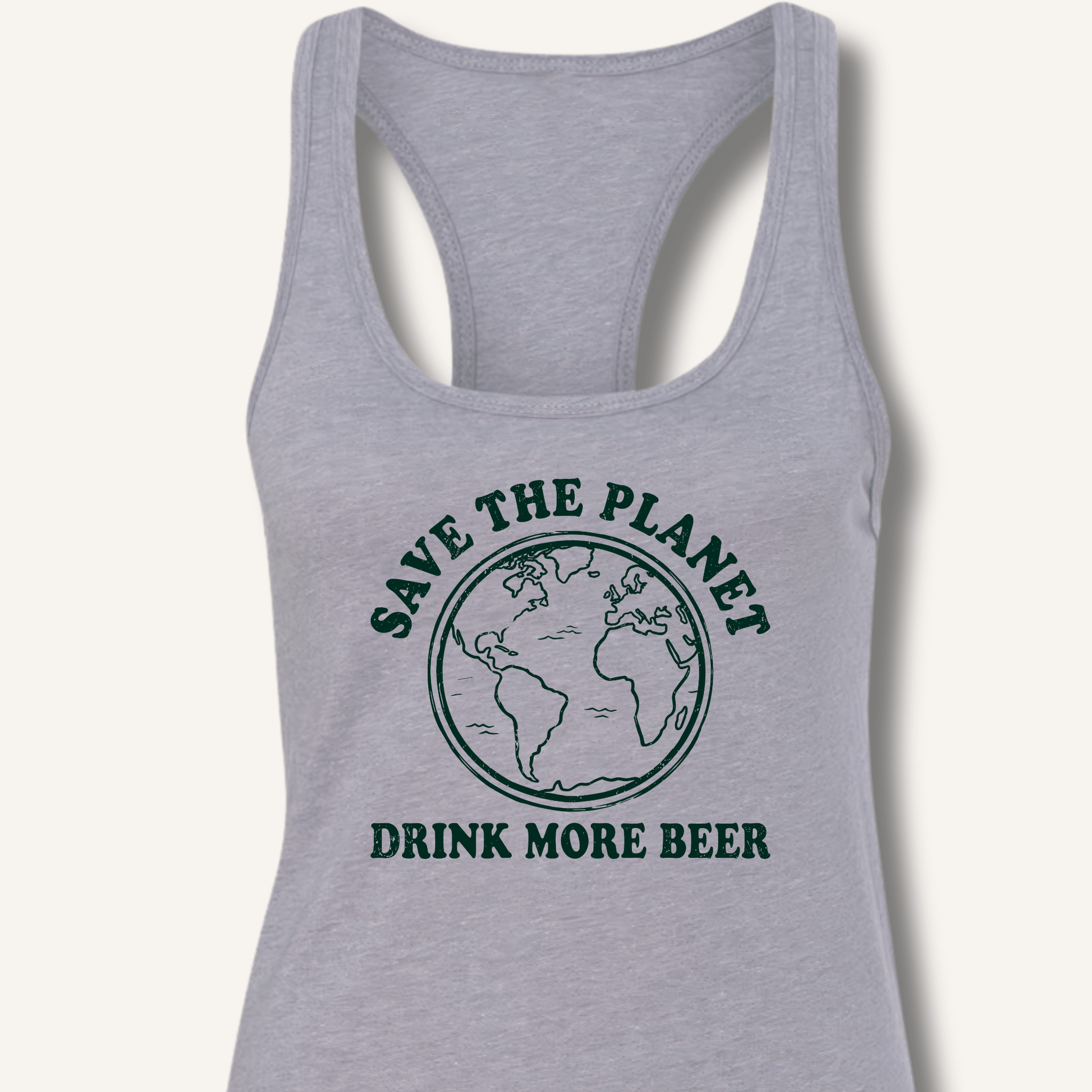 Save The Planet Racerback Tank - Sip & Shirt