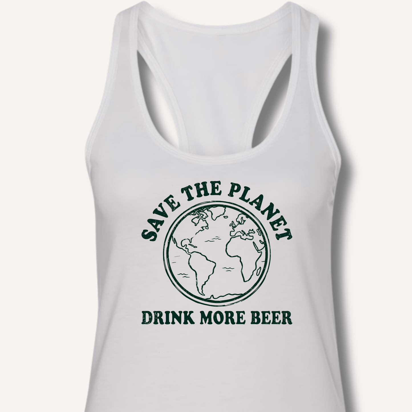 Save The Planet Racerback Tank - Sip & Shirt