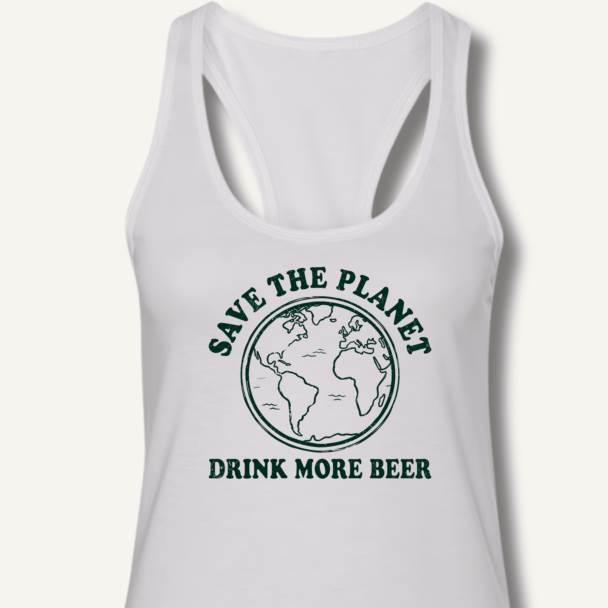 Save The Planet Racerback Tank - Sip & Shirt