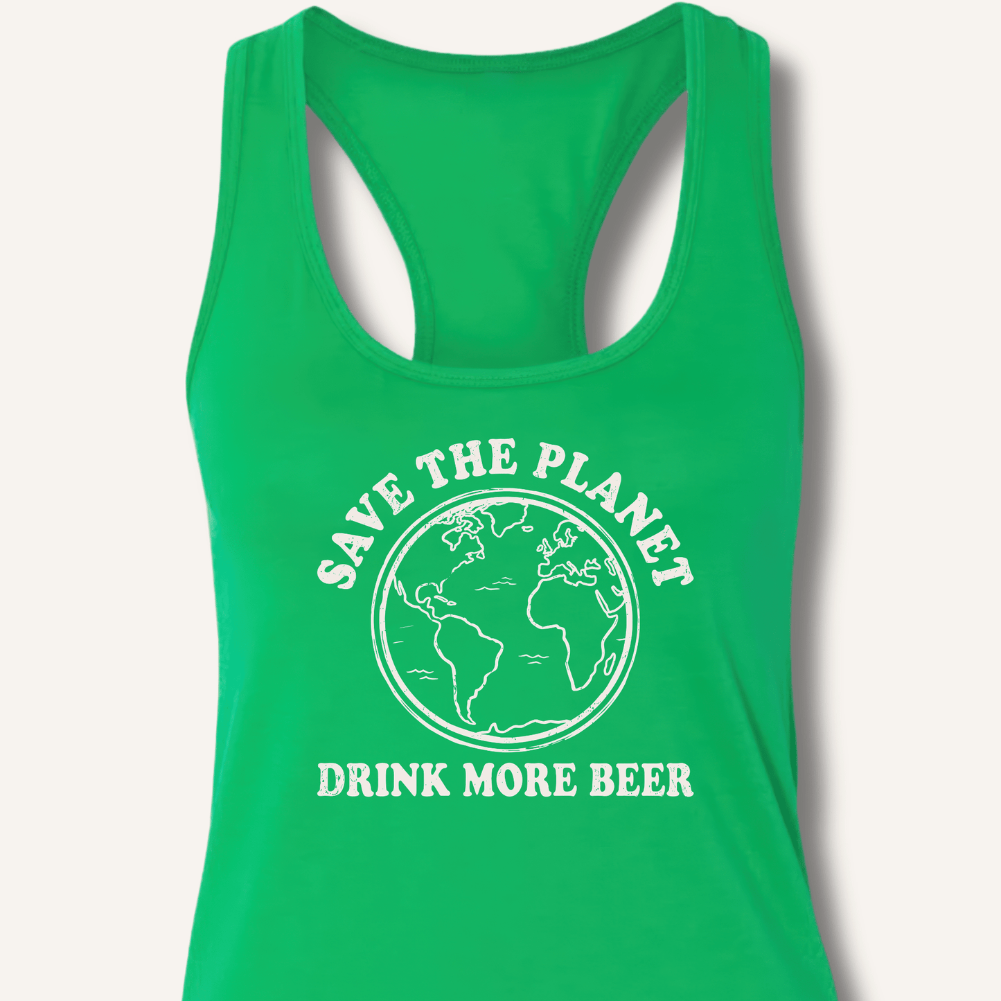 Save The Planet Racerback Tank - Sip & Shirt