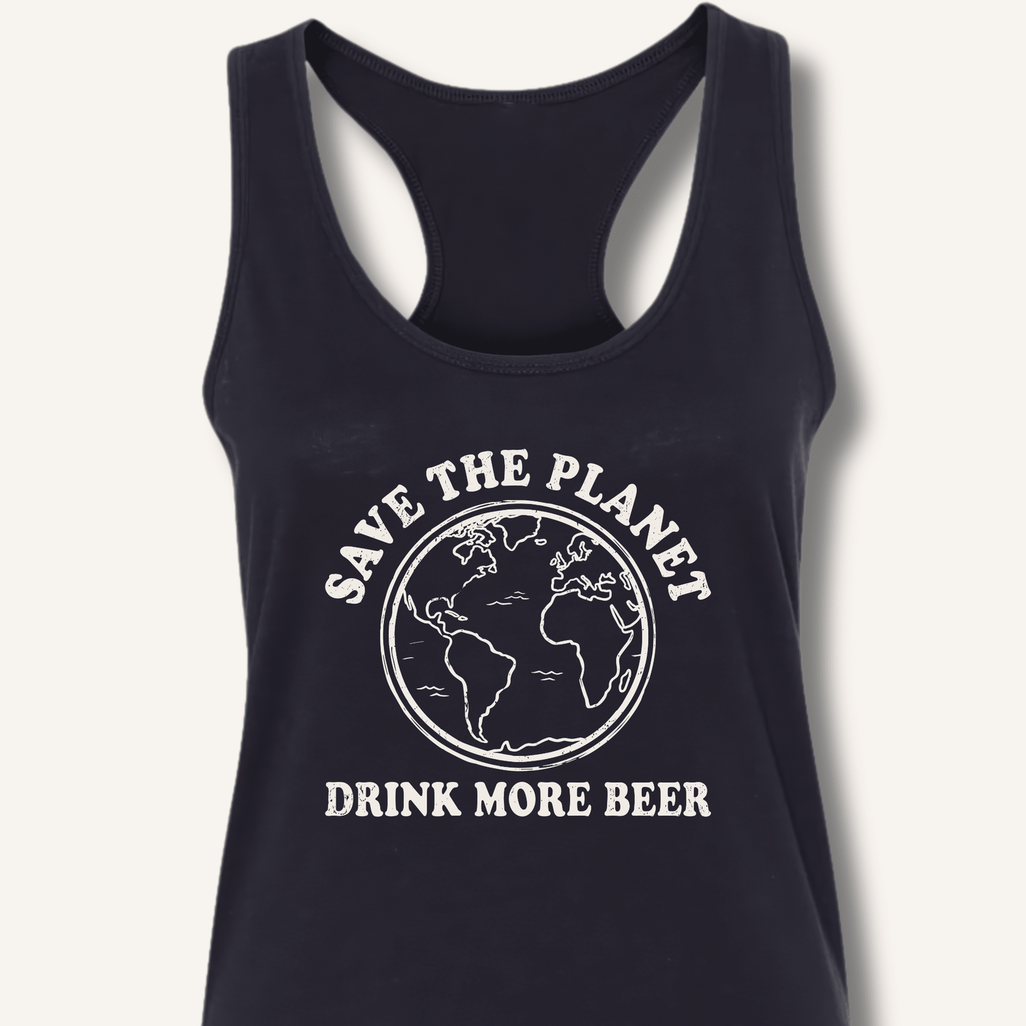 Save The Planet Racerback Tank - Sip & Shirt