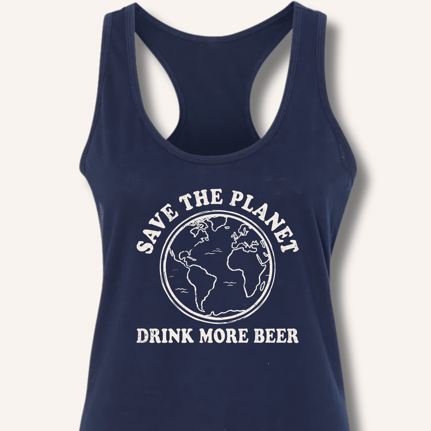 Save The Planet Racerback Tank - Sip & Shirt