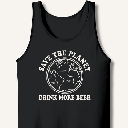 Save The Planet Tank - Sip & Shirt