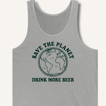 Save The Planet Tank - Sip & Shirt