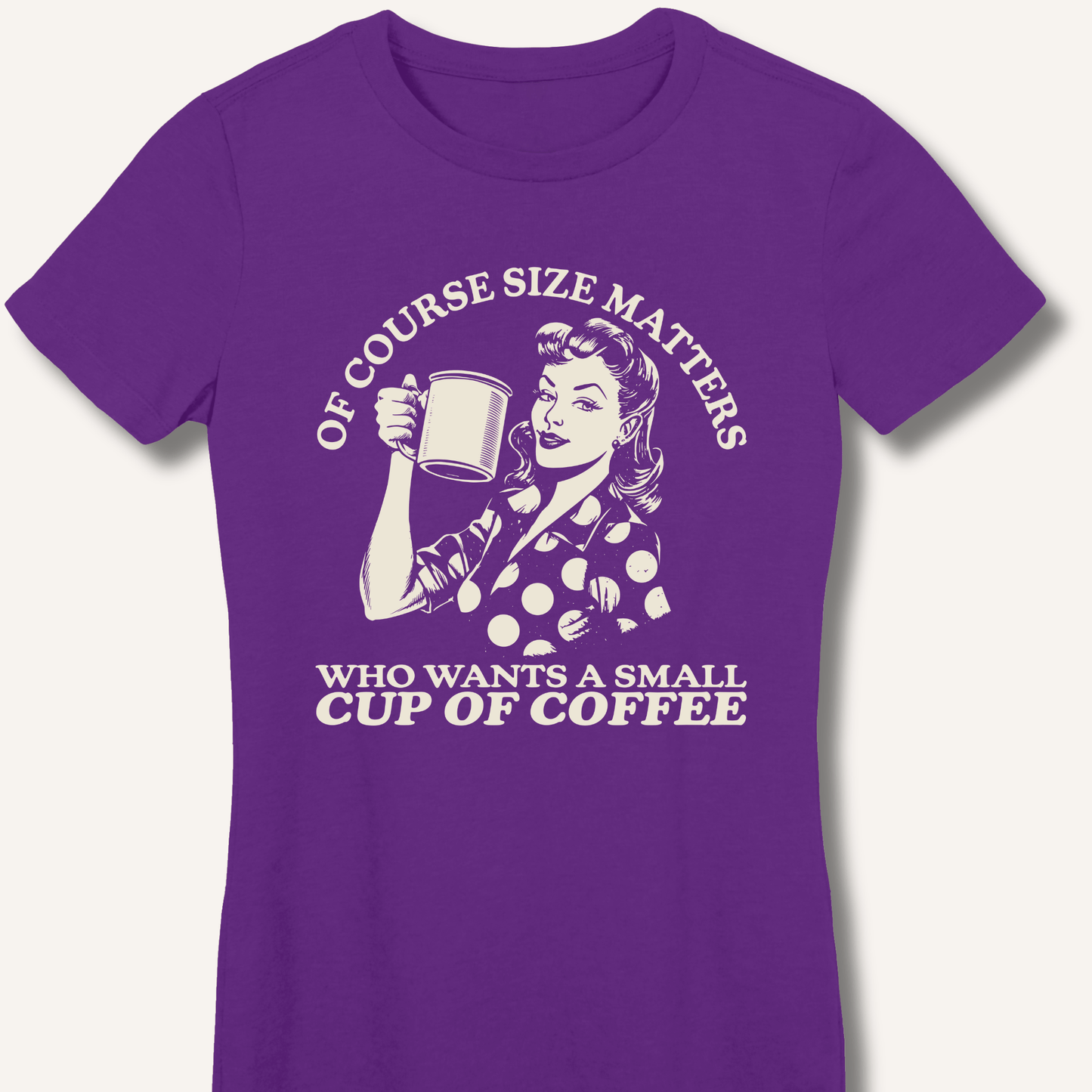 Size Matters Fitted T-Shirt - Sip & Shirt
