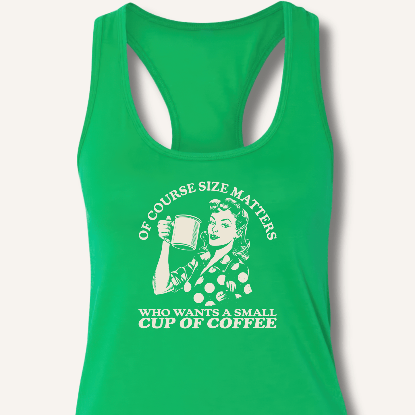 Size Matters Racerback Tank - Sip & Shirt
