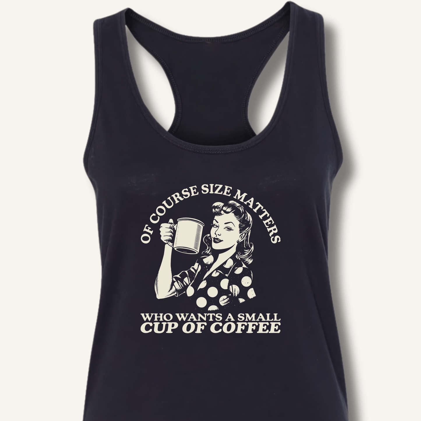 Size Matters Racerback Tank - Sip & Shirt