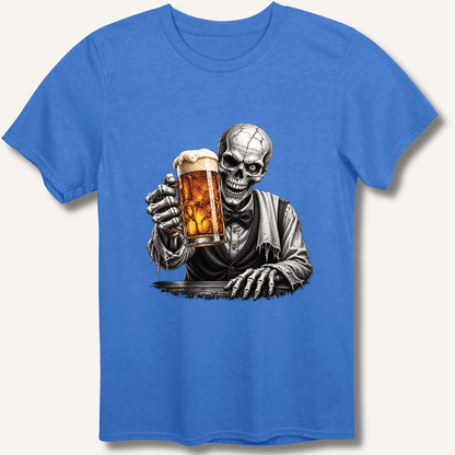 Skeleton Bartender Serving Beer T-Shirt - Sip & Shirt