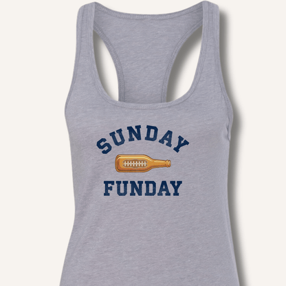 Sunday Funday Racerback Tank - Sip & Shirt