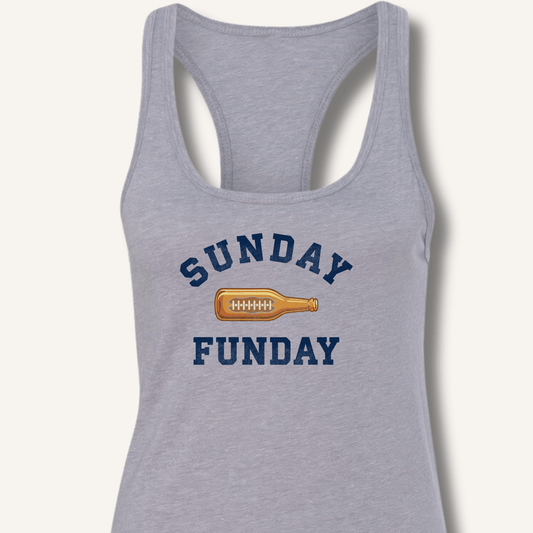 Sunday Funday Racerback Tank - Sip & Shirt