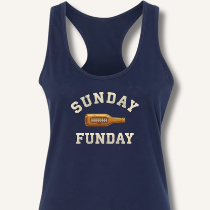 Sunday Funday Racerback Tank - Sip & Shirt