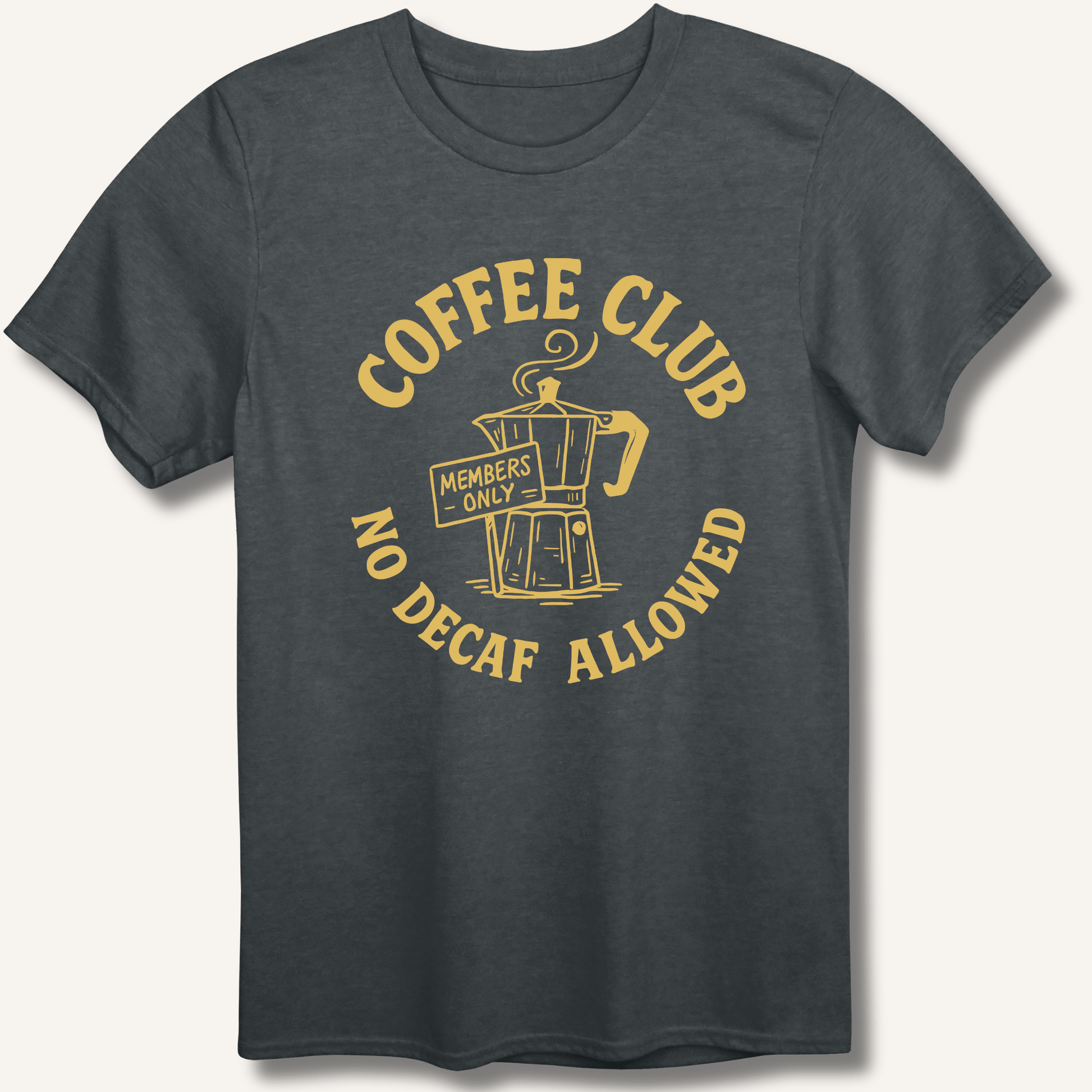 T-Shirt Dark Heather / XS Coffee Club T-Shirt