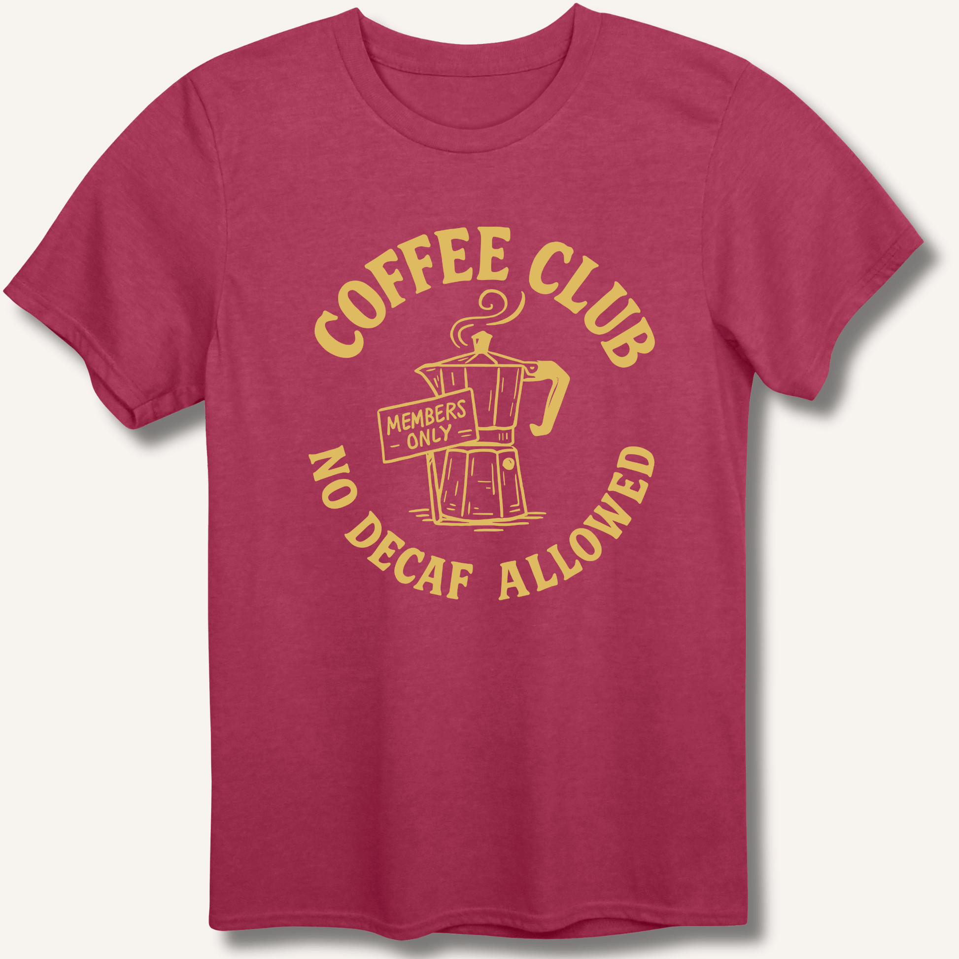 T-Shirt Heather Cardinal / S Coffee Club T-Shirt