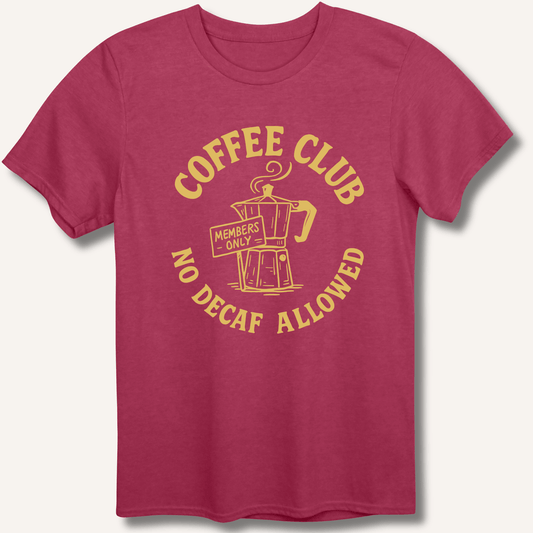 T-Shirt Heather Cardinal / S Coffee Club T-Shirt