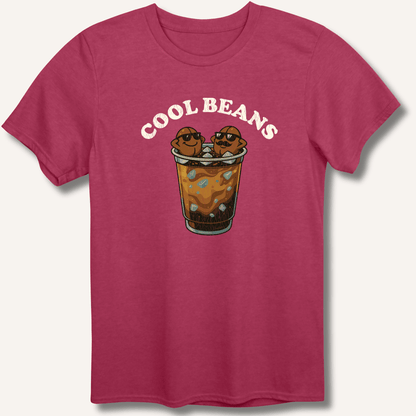 T-Shirt Heather Cardinal / S Cool Beans T-Shirt