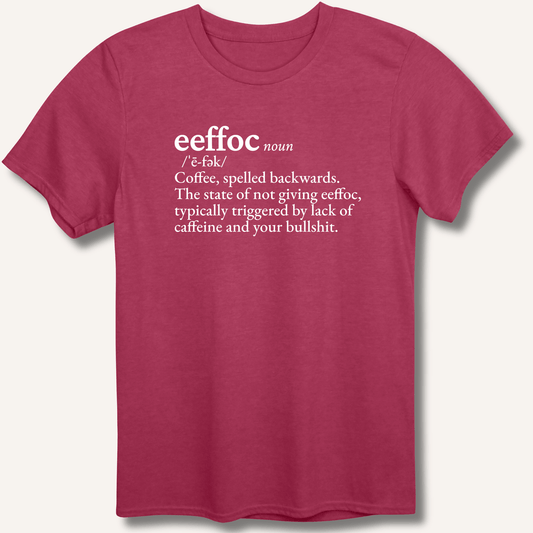 T-Shirt Heather Cardinal / S Eeffoc Definition T-Shirt