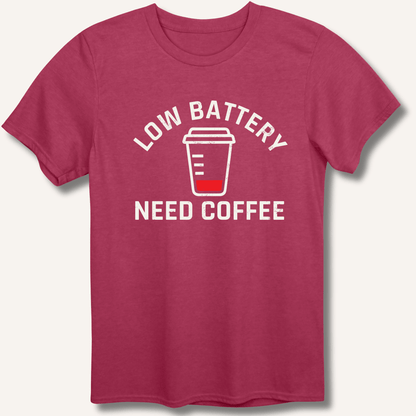 T-Shirt Heather Cardinal / S Low Battery T-Shirt