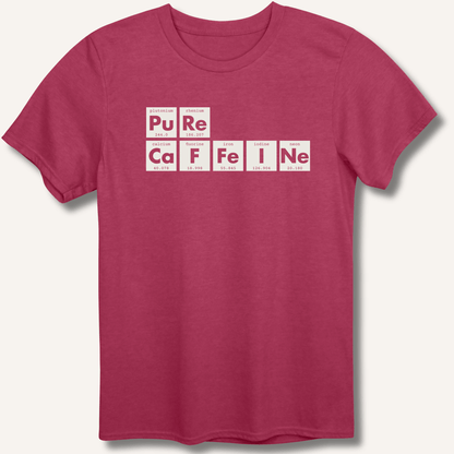 T-Shirt Heather Cardinal / S Pure Caffeine T-Shirt