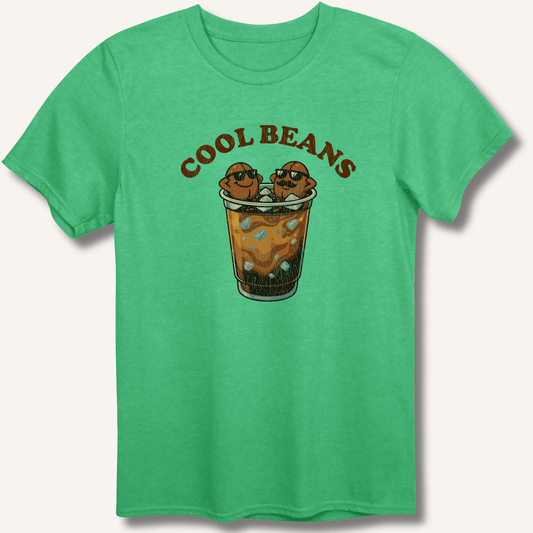 T-Shirt Heather Irish Green / S Cool Beans T-Shirt