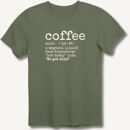 T-Shirt Military Green / S Coffee Definition T-Shirt