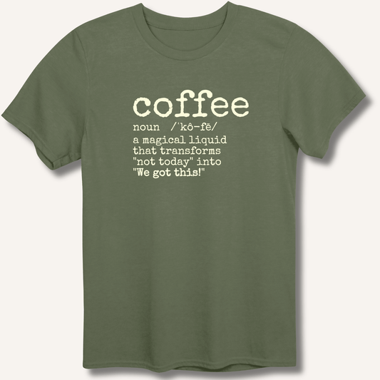 T-Shirt Military Green / S Coffee Definition T-Shirt