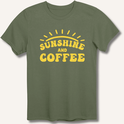 T-Shirt Military Green / S Sunshine and Coffee T-Shirt