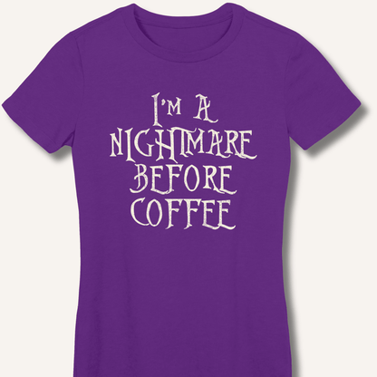 T-Shirt Purple / S I'm A Nightmare Fitted T-Shirt