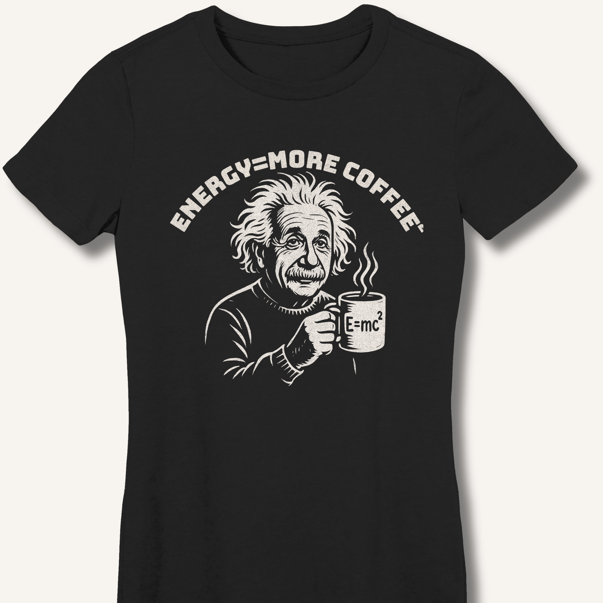 T-Shirt S / Black Energy = More Coffee² Fitted T-Shirt