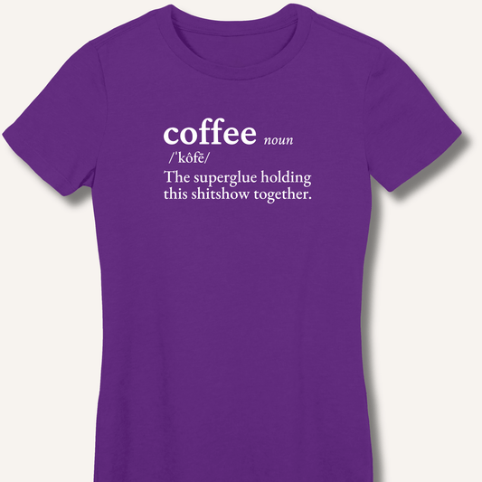 T-Shirt S / Purple Coffee Definition Fitted T-Shirt