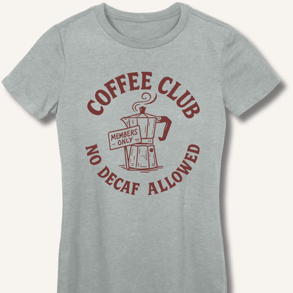 T-Shirt Sport Grey / S Coffee Club Fitted T-Shirt