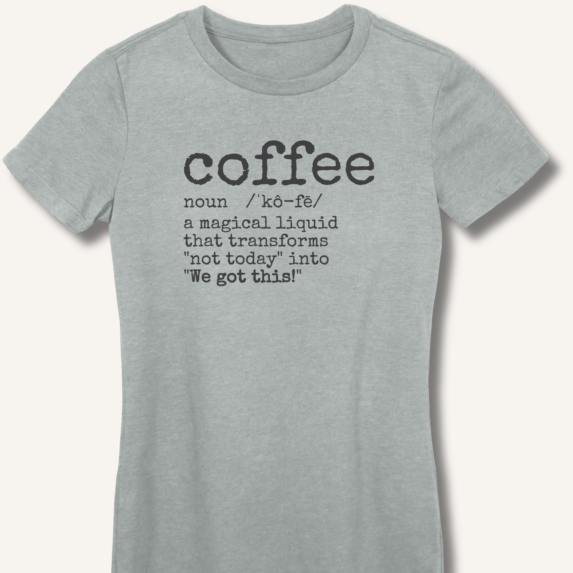 T-Shirt Sport Grey / S Coffee Definition Fitted T-Shirt