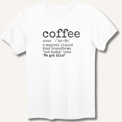 T-Shirt White / XS Coffee Definition T-Shirt