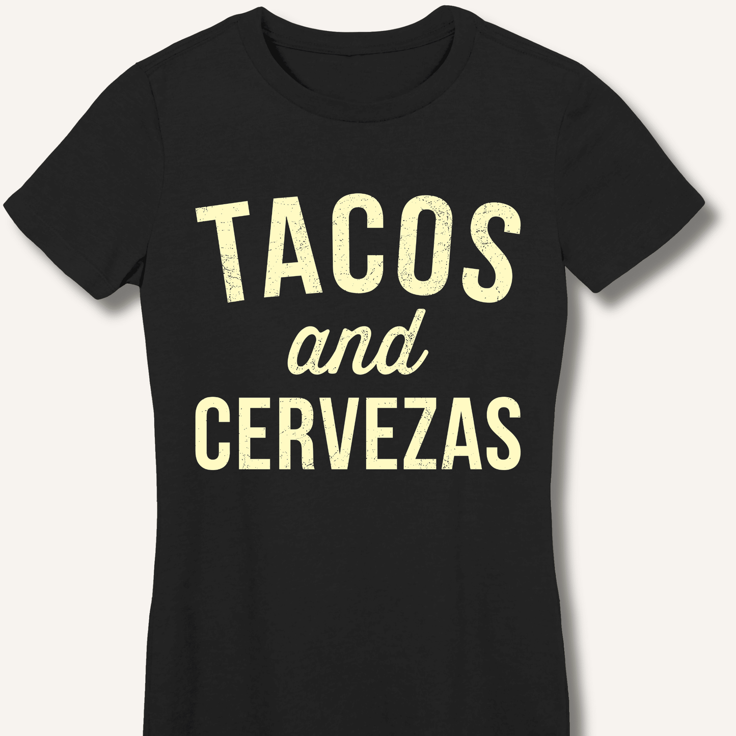 Tacos and Cervezas Fitted T-Shirt - Sip & Shirt