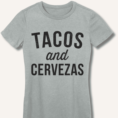 Tacos and Cervezas Fitted T-Shirt - Sip & Shirt
