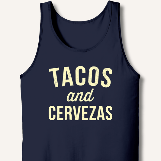 Tacos and Cervezas Tank - Sip & Shirt