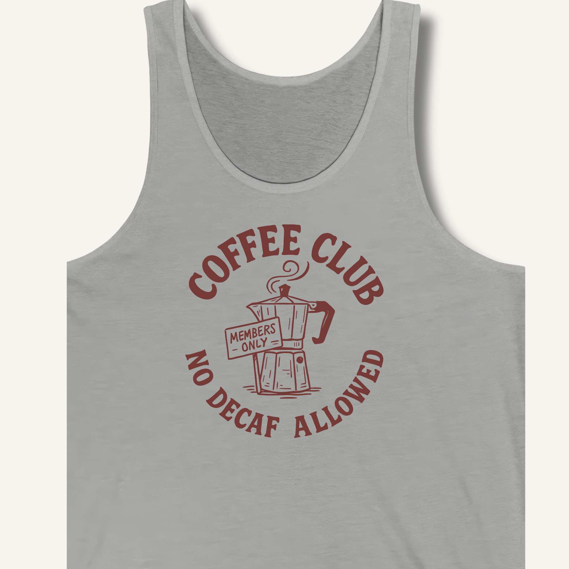 Tank Top Athletic Heather / XS Coffee Club Tank