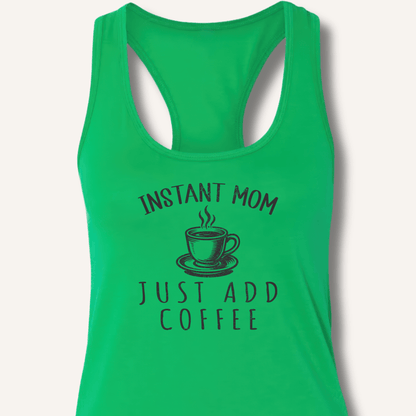 Tank Top Solid Kelly Green / XS Instant Mom Racerback Tank