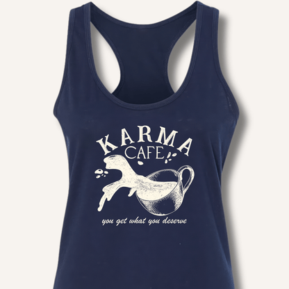 Tank Top Solid Midnight Navy / XS Karma Cafe Racerback Tank