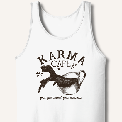 Tank Top White / XS Karma Cafe Tank