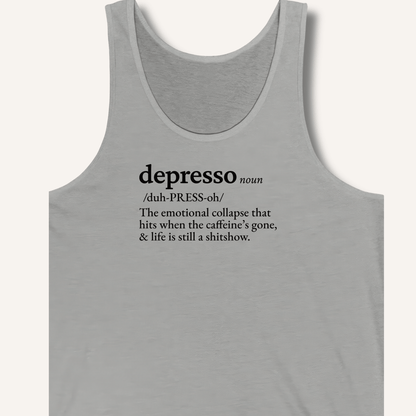 Tank Top XS / Athletic Heather Depresso Definition Tank