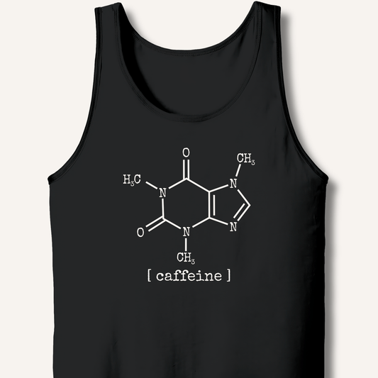 Tank Top XS / Black Caffeine Molecule Tank