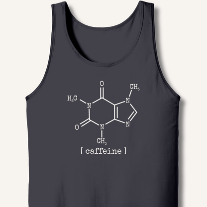 Tank Top XS / Dark Grey Caffeine Molecule Tank