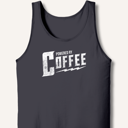 Tank Top XS / Dark Grey Powered By Coffee Tank