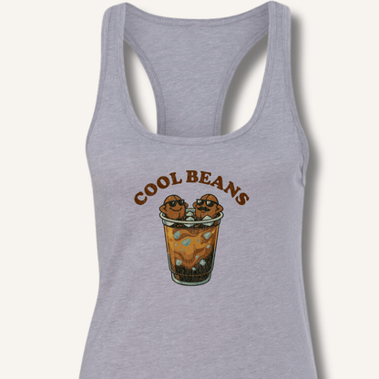 Tank Top XS / Heather Grey Cool Beans Racerback Tank