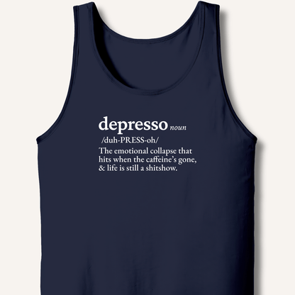 Tank Top XS / Navy Depresso Definition Tank